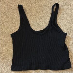 Urban Outfitters Black Ribbed Tank Top
